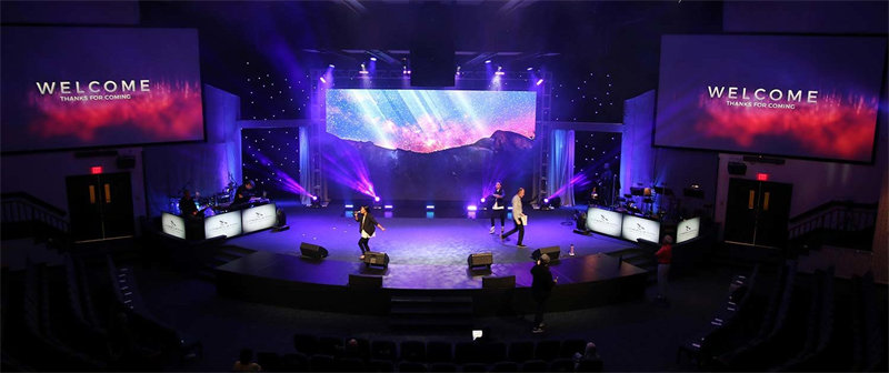 led video wall for church