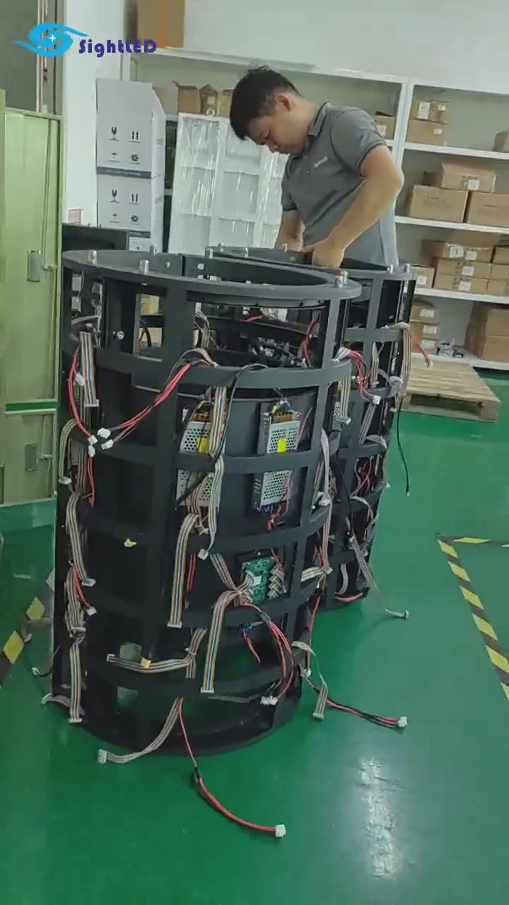 Cylindrical LED screen|Cylinder LED Display Screen