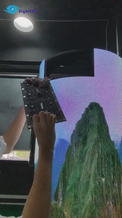 Cylindrical LED screen|Cylinder LED Display Screen