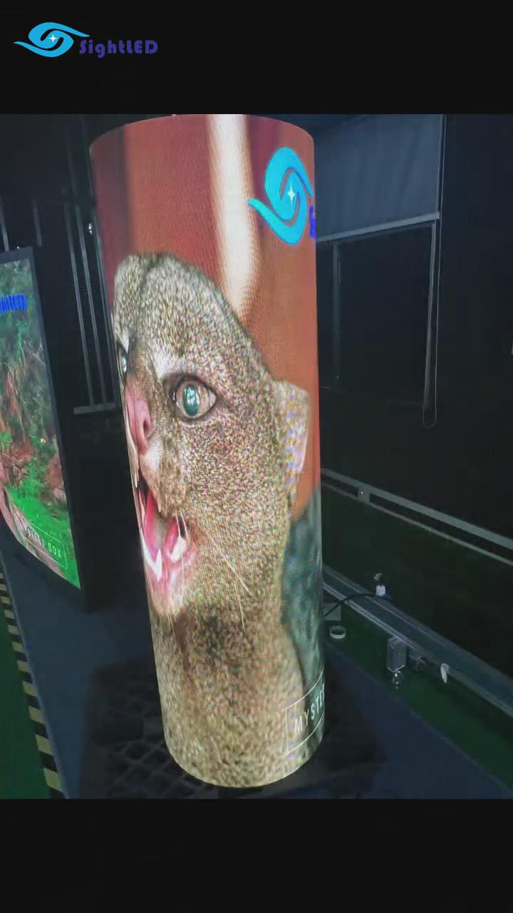 Cylindrical LED screen|Cylinder LED Display Screen