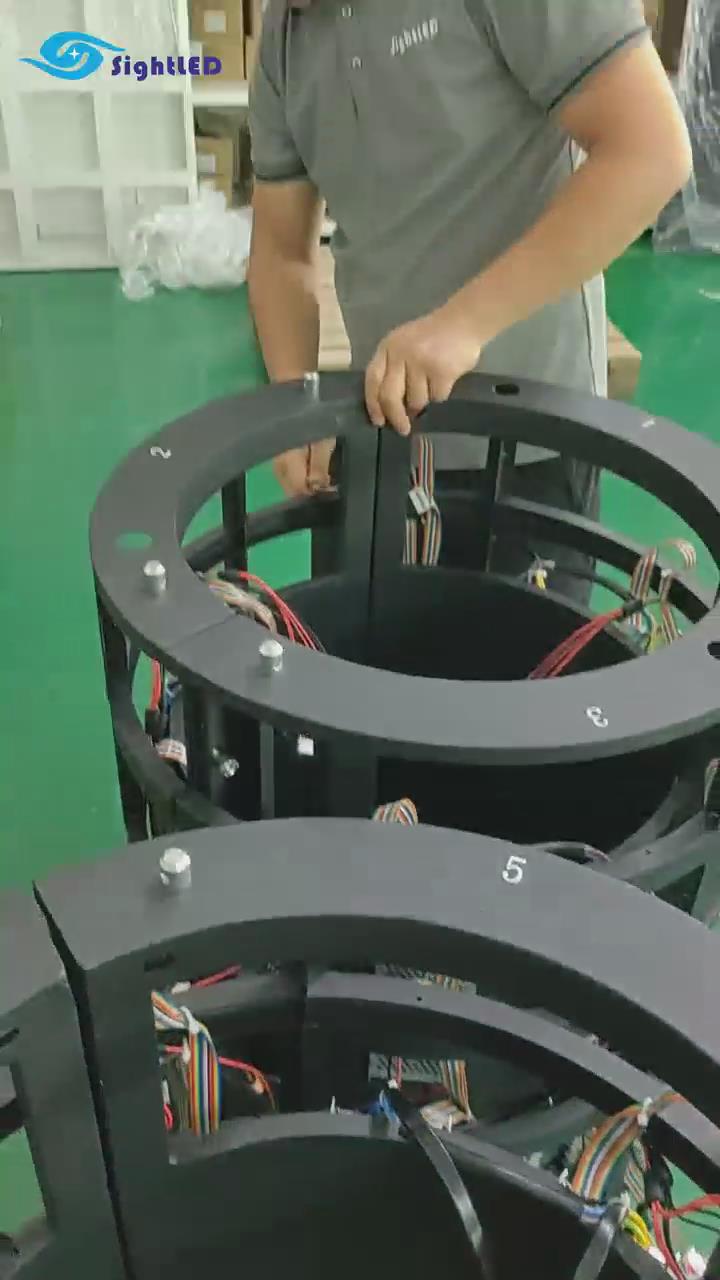 Cylindrical LED screen|Cylinder LED Display Screen