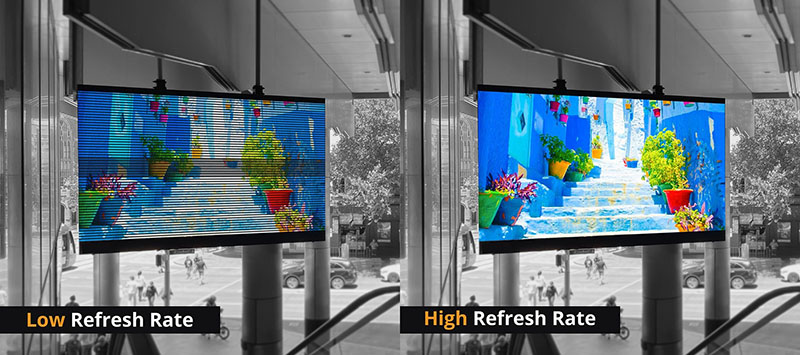 low high refresh rate LED display