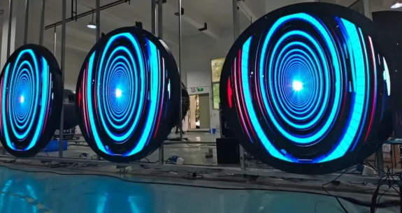 round led display