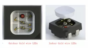 gold wire LED packaing