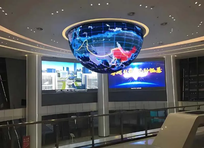 Hemisphere LED screen